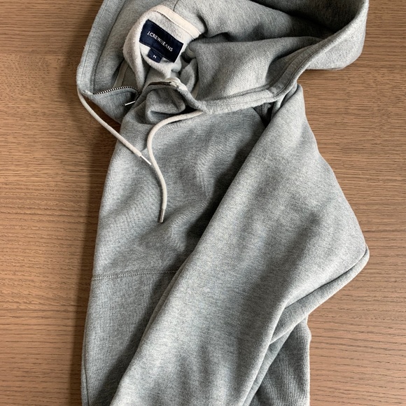 j crew brushed fleece zip hoodie
